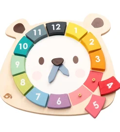 Tender Leaf Trælegetøj>Trælegetøj - Lær Klokken - Tal og Farver