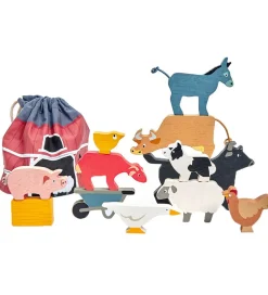 Tender Leaf Trælegetøj|Stablelegetøj>Trælegetøj - Stabledyr - 13 Dele - Gården