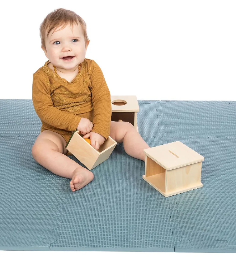 Thats Mine Legetæpper Og Legegulve>That's Mine Legegulv - 100x100 cm - Puslespil - Blue