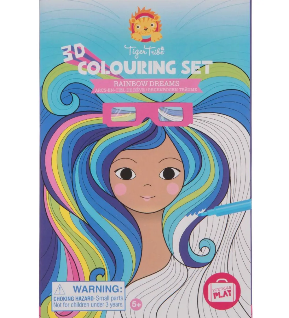 Tiger Tribe Malebog>Farvesæt - 3D - Rainbow Dreams