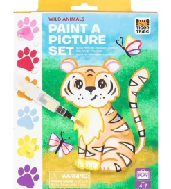 Tiger Tribe Kreativ Leg>Farvesæt - Paint A Picture Set - Wild Animals