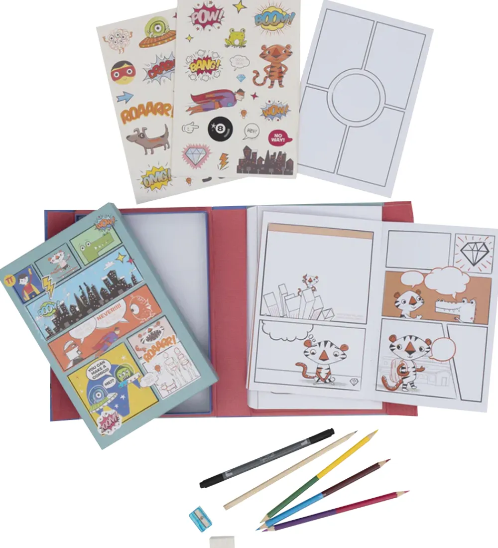 Tiger Tribe Kreasæt>Kreasæt - Comic Book Kit