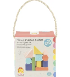 Tiger Tribe Byg Og Klodser|Stablelegetøj>Rasleklodser - Rattle & Stack Blocks - Startsæt - 1