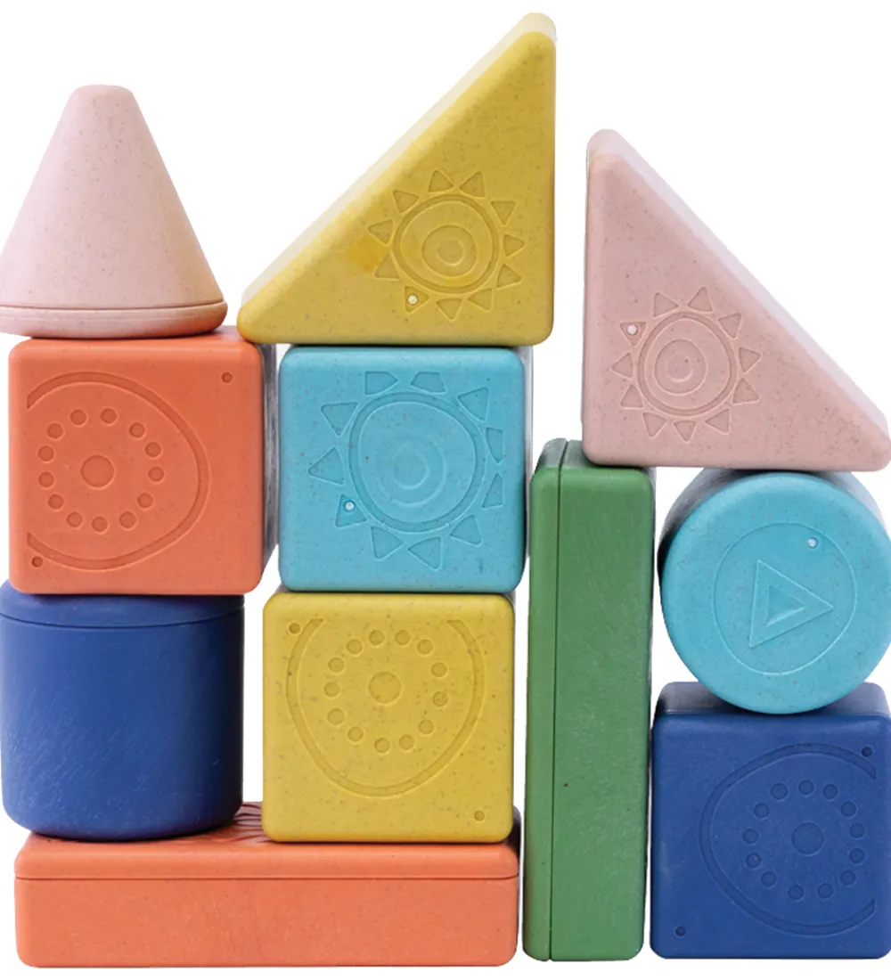Tiger Tribe Byg Og Klodser|Stablelegetøj>Rasleklodser - Rattle & Stack Blocks - Startsæt - 1