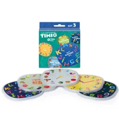 TIMIO Spil>Disksæt 3 - Eventyr, Alfabetet, Grøntsager og Tiden