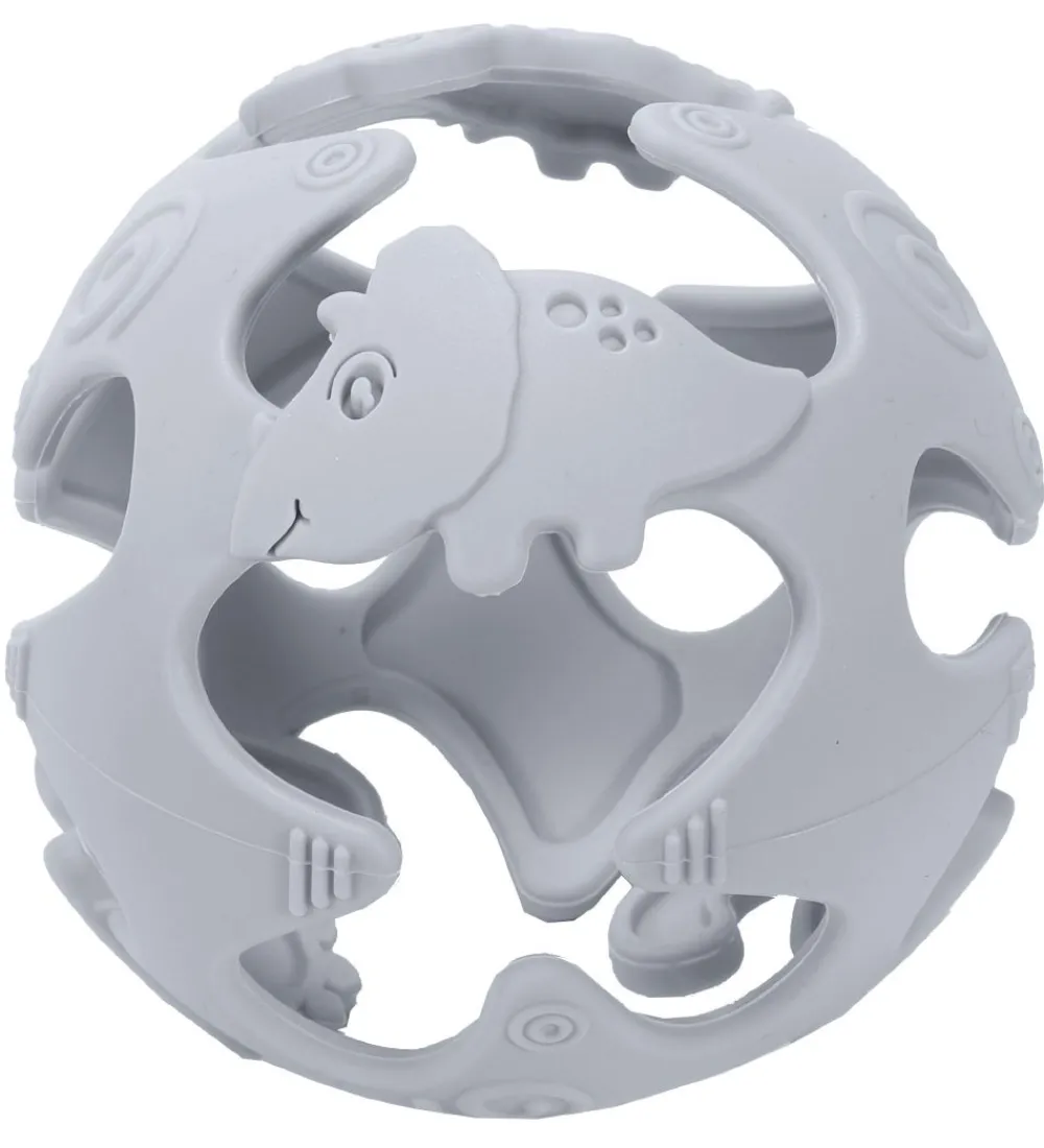 Tiny Tot Bideringe|Bolde>Bidebold - Silikone - Gråblå