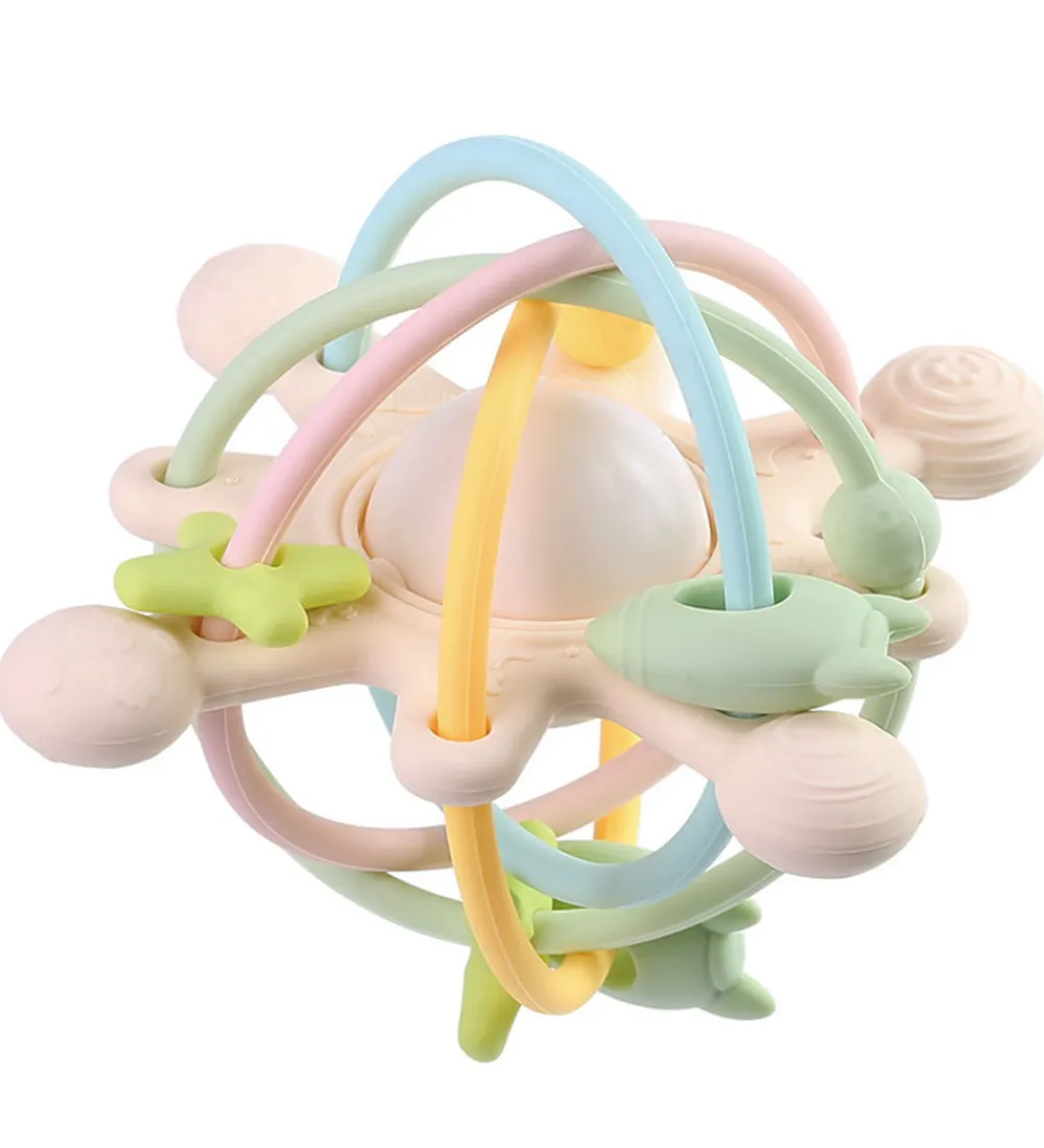 Tiny Tot Babylegetøj|Bideringe>Bidelegetøj m. Rangle - Pastel Mix