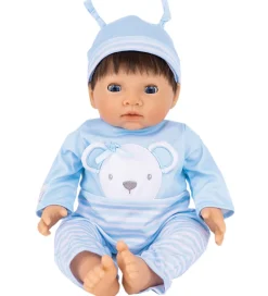 Tiny Treasures Dukker Og Tilbehør>Dukke m. Brun Hår - Blue Bear Dukke