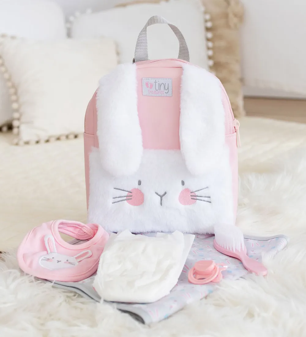 Tiny Treasures Dukker Og Tilbehør>Dukkepusletaske - Bunny