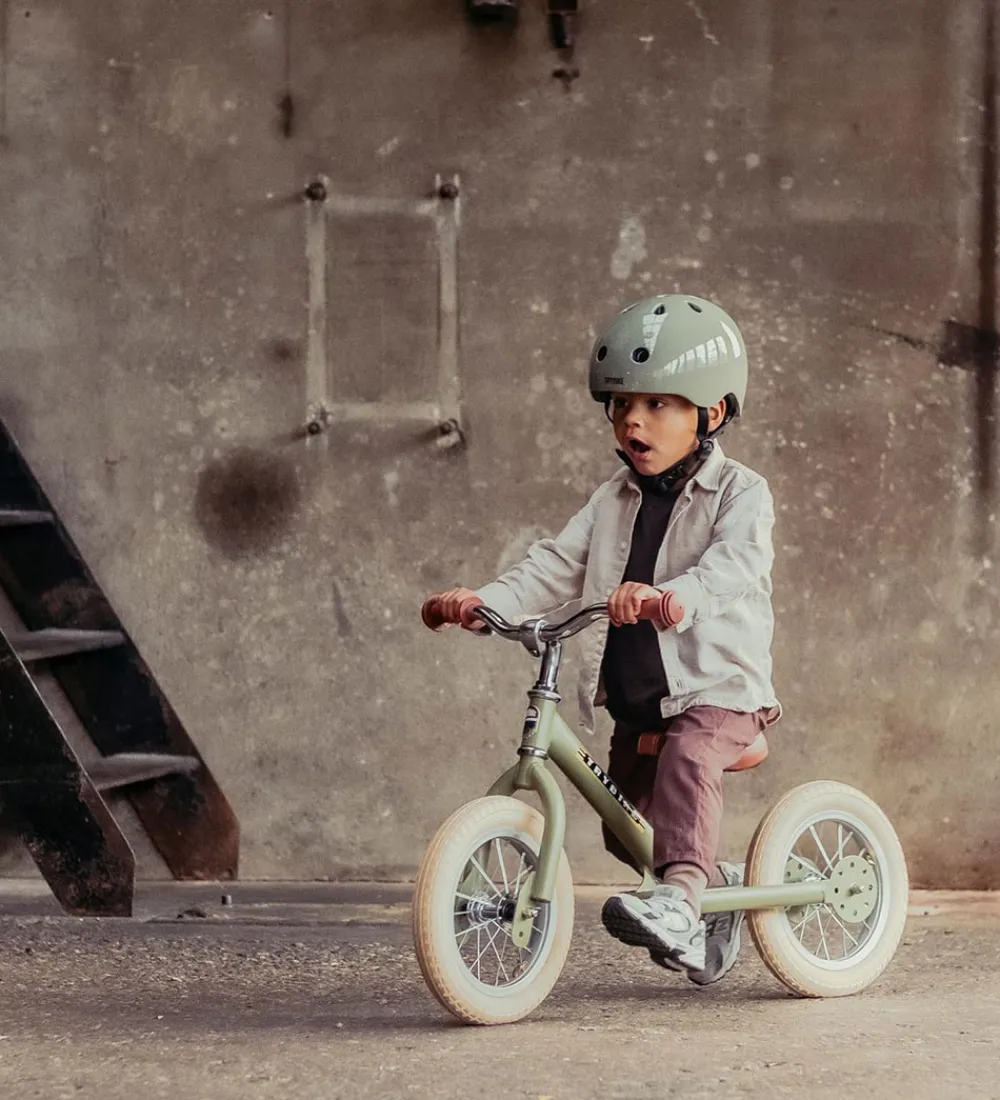 TryBike Løbecykler>Løbecykel - Steel - Vintage Edition - Støvet Grøn
