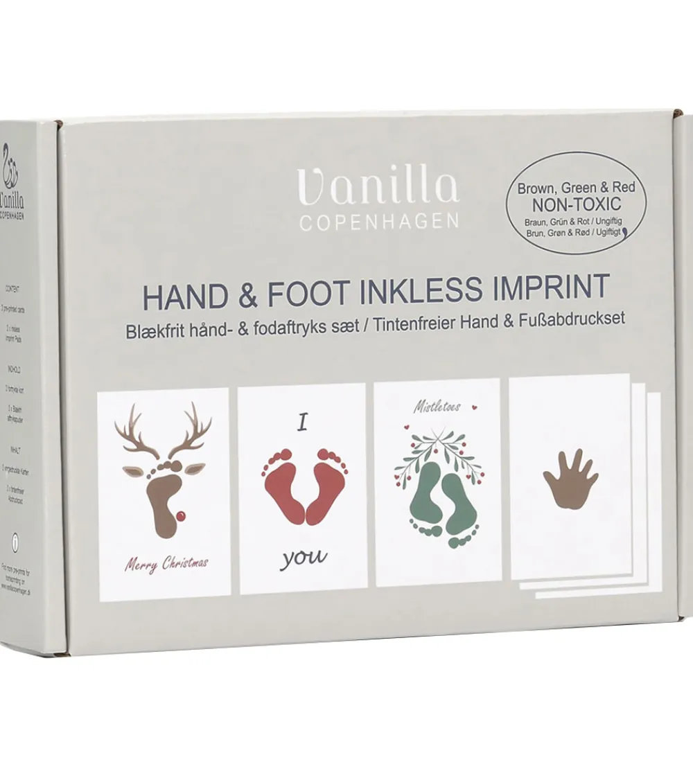 Vanilla Copenhagen Kreasæt>Hånd- og Fodaftryksæt - Brun/Grøn/Rød