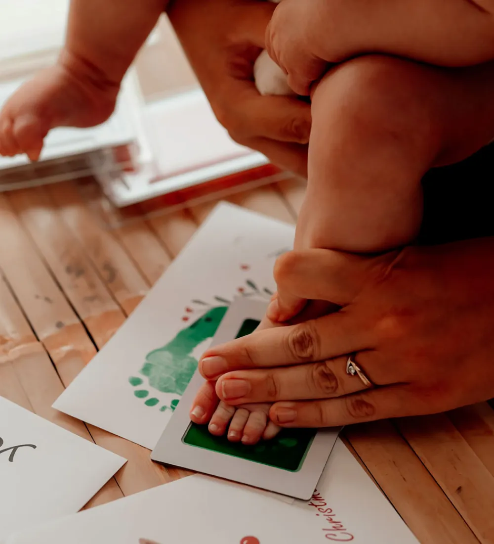 Vanilla Copenhagen Kreasæt>Hånd- og Fodaftryksæt - Brun/Grøn/Rød