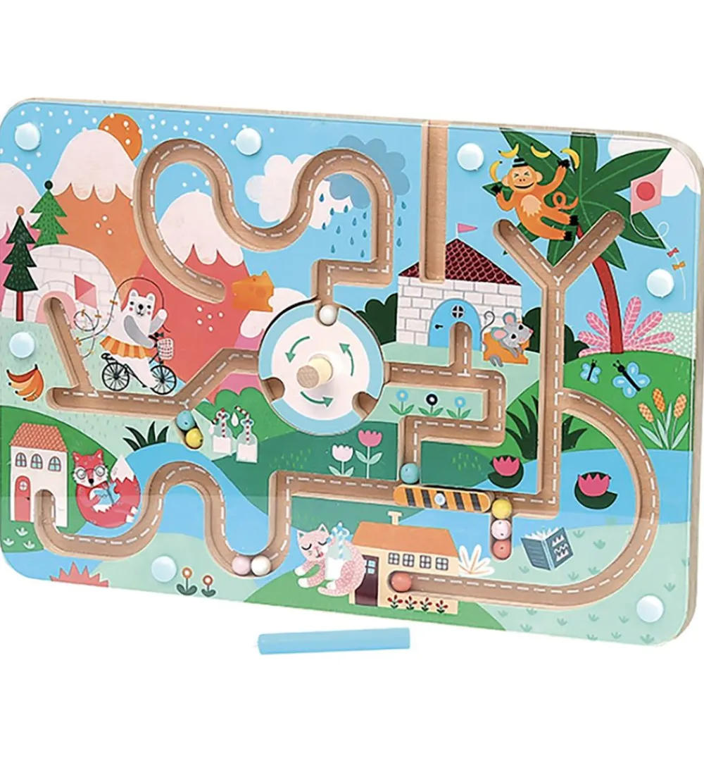 Vilac Trælegetøj>Aktivitetslegetøj - Magnetisk Labyrint