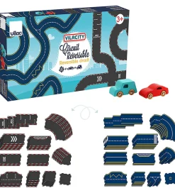 Vilac Biler, Tog Og Køretøjer|Babylegetøj>Bilbane - ity Vendbar Racerbane - 42 Dele