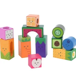 Vilac Trælegetøj|Stablelegetøj>Klodser m. Lyd - Træ - 11 Dele - Frugt og Grøntsager