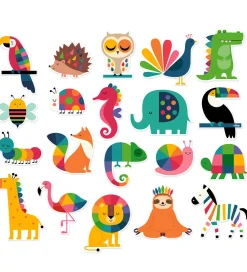 Vilac Magnetlegetøj>Magneter - 20 stk - Dyr