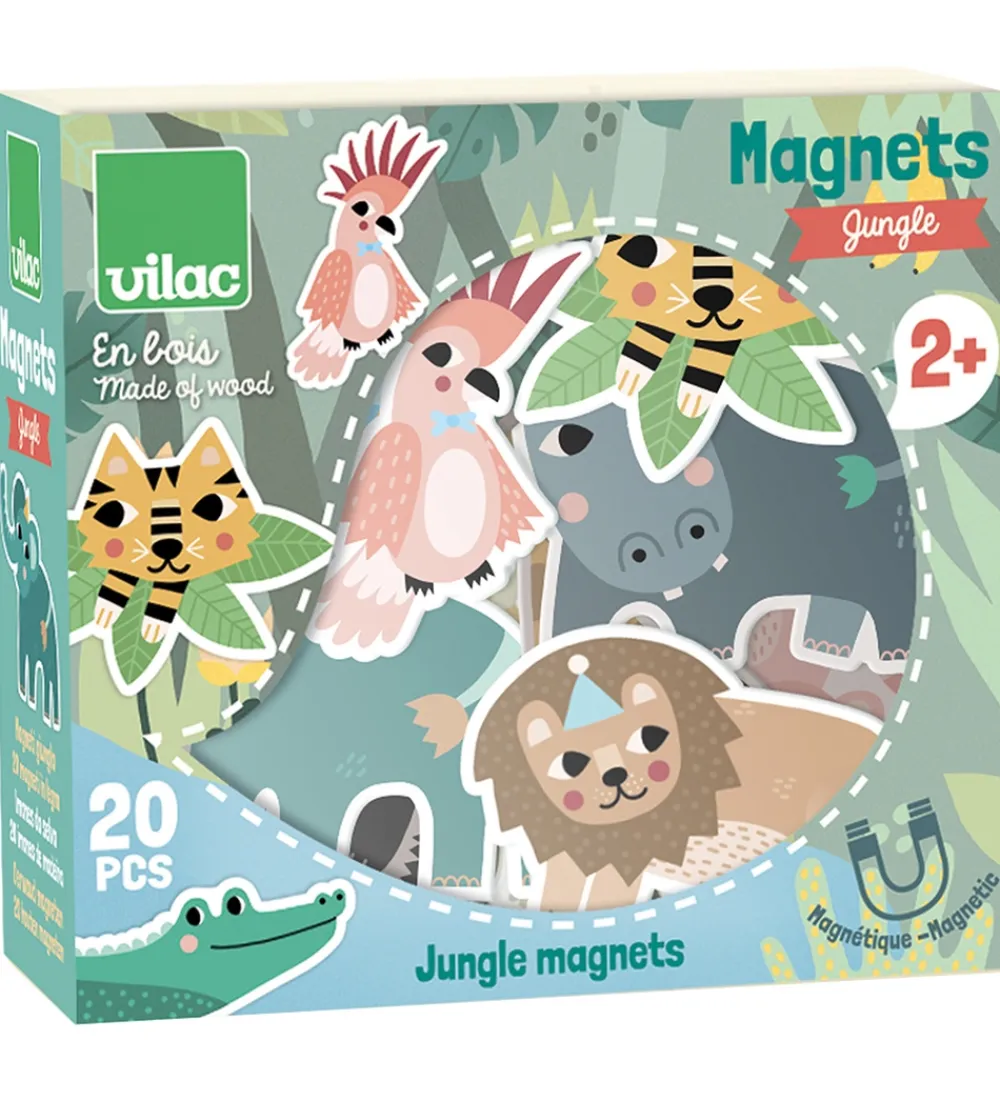 Vilac Magnetlegetøj>Magneter - 20 Dele - Jungle