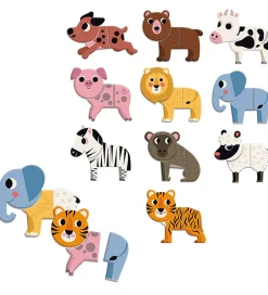 Vilac Magnetlegetøj|Konstruktionslegetøj>Magneter - Træ - 30 stk - 10 Sjove Dyr