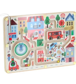 Vilac Trælegetøj>Magnetisk Labyrint - Træ - Lille By