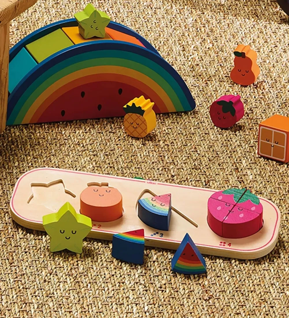 Vilac Puslespil>Puslespil - 10 Brikker - Fire Frugter