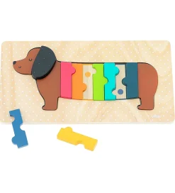 Vilac Puslespil|Trælegetøj>Puslespil - Træ - 11 Brikker - Hund