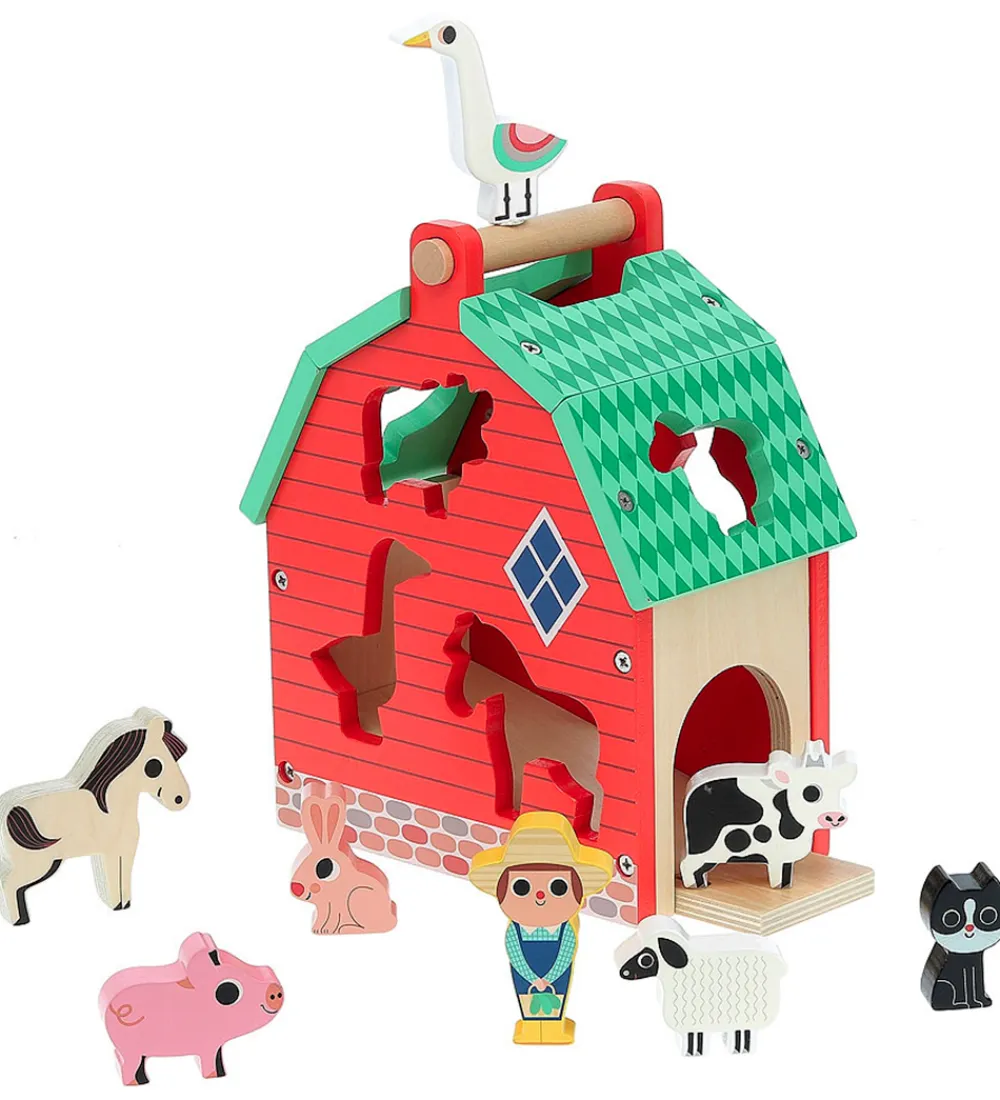 Vilac Puttekasser|Trælegetøj>Puttekasse - Træ - Bondegård