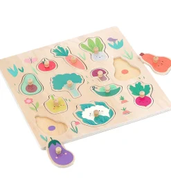 Vilac Puslespil>træpuslespil - 12 Brikker - Grøntsager