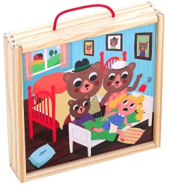 Vilac Puslespil>Træpuslespil - 4x9 Brikker - Guldlok