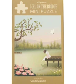 Vissevasse Puslespil>Puslespil - Mini - 10x13 cm - Girl On The Bridge