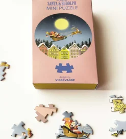 Vissevasse Puslespil>Puslespil - Mini - 11x11 cm - 31 Brikker - Santa & Ru