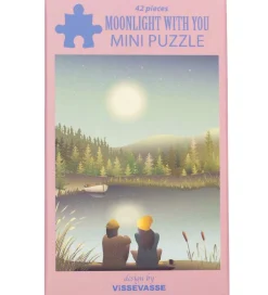 Vissevasse Puslespil>Puslespil - Mini - 10x13 cm - Moonlight With You