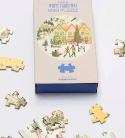 Vissevasse Puslespil>Puslespil - Mini - 11x11 cm - White Christmas