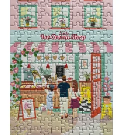 Vissevasse Puslespil>Puslespil - 15x21 cm - 150 Brikker - Little Ice Cream