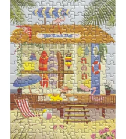 Vissevasse Puslespil>Puslespil - 15x21 cm - 150 Brikker - Little Beach Sho