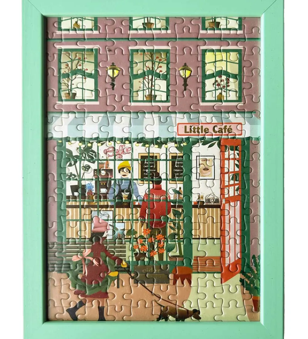 Vissevasse Puslespil>Puslespil - 15x21 cm - 150 Brikker - Little Café