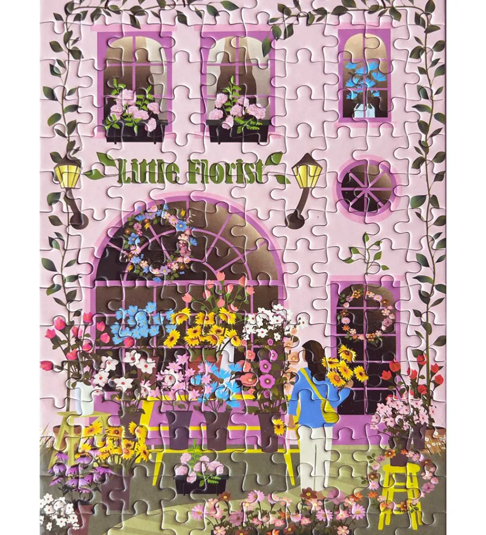 Vissevasse Puslespil>Puslespil - 15x21 cm - 150 Brikker - Little Florist