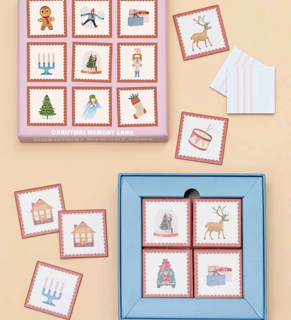 Vissevasse Spil>Vendespil - 28 Par - 15x15 cm - Christmas