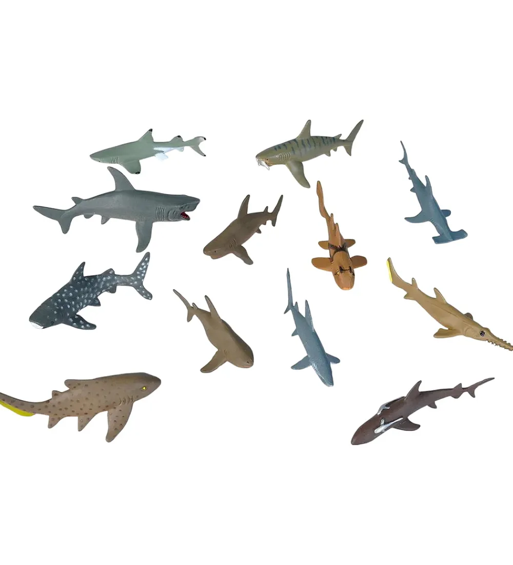 Wild Republic Figurer>Figurer - Nature Tube - 12 stk. - Hajer