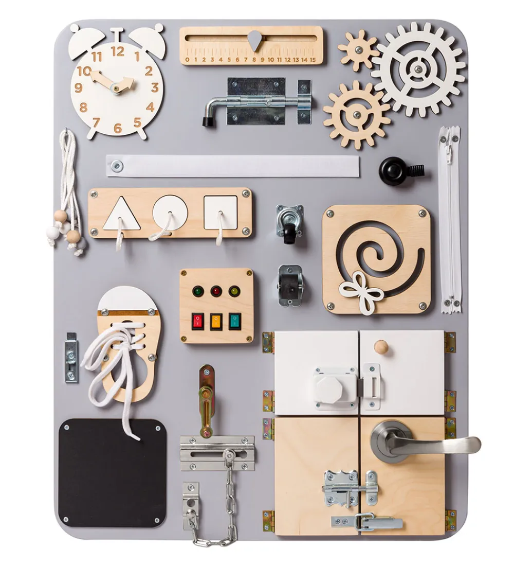 Woobiboo Trælegetøj>Woobiboard - Plus - Grey/Natural