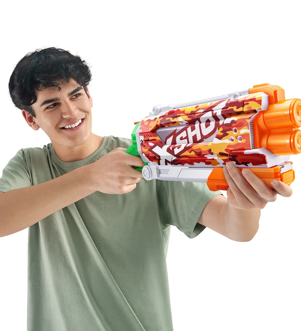 X-SHOT Udeleg Og Udendørs Legetøj|Vandleg>Vandpistol - Skins Pump Action Fast-Fill - 800 ml - Sun C